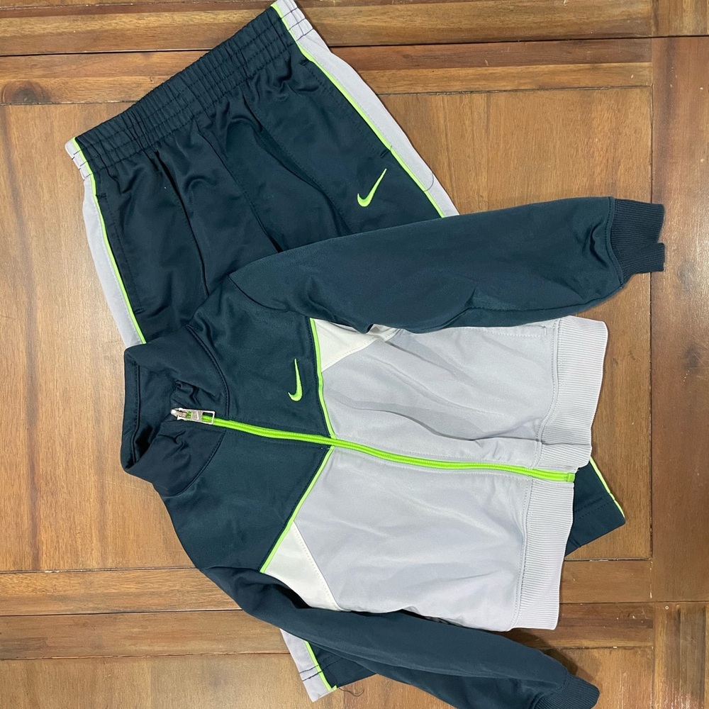 Nike Kids Track Suit - Black and Gray